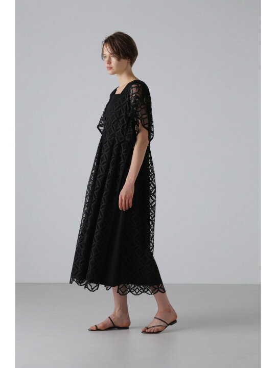 楽天市場】＜BLACK LABEL＞サークルモチーフレースワンピース ADORE 