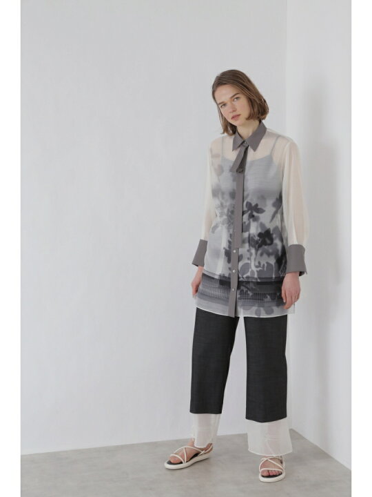 楽天市場】【SALE／50%OFF】シアーシェイドプリントシャツ ADORE 
