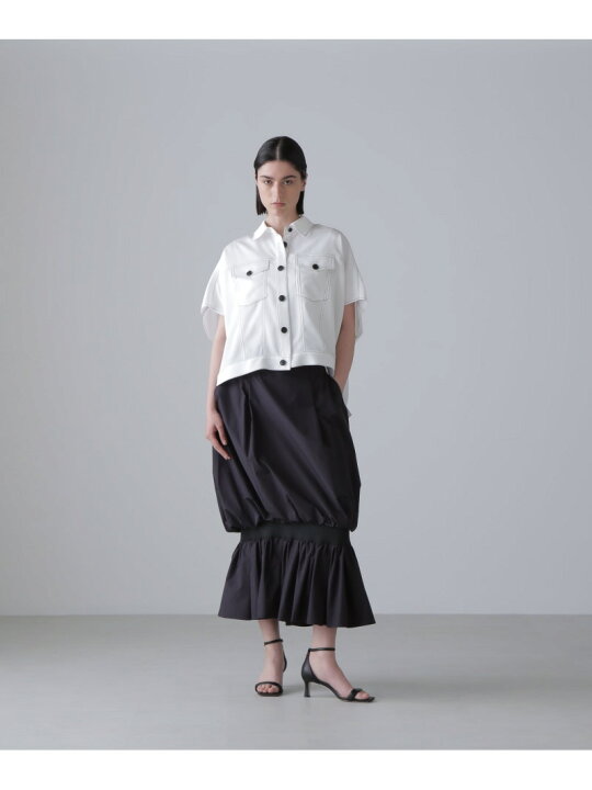 楽天市場】◇ドライストレッチツイルブラウス ADORE アドーア トップス 