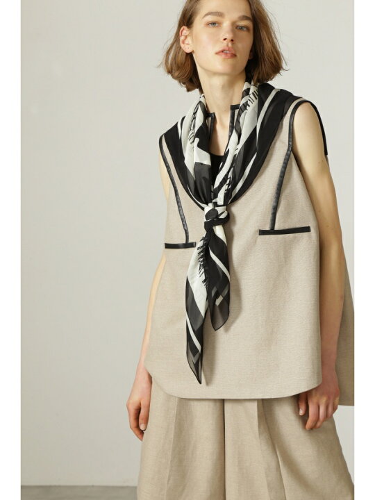 楽天市場】【SALE／50%OFF】麻混オックスパイピングブラウス ADORE 