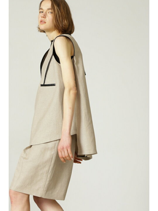 楽天市場】【SALE／50%OFF】麻混オックスパイピングブラウス ADORE 
