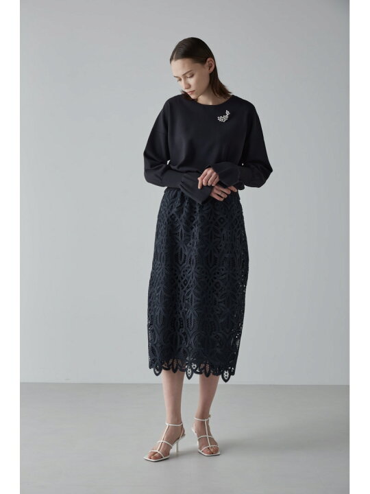 楽天市場】【SALE／50%OFF】ダブルニットプルオーバー ADORE アドーア 