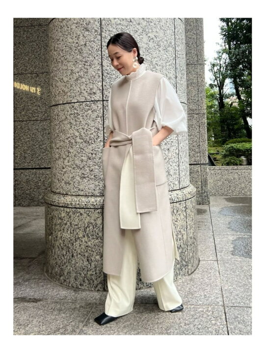 楽天市場】【SALE／57%OFF】カシミヤ混 2TONE リバージャケットジレ  