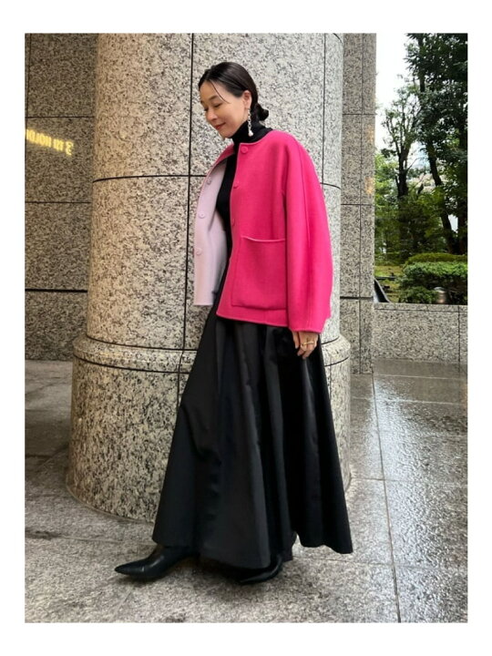 楽天市場】カシミヤ混 2TONE リバージャケット ADORE アドーア  