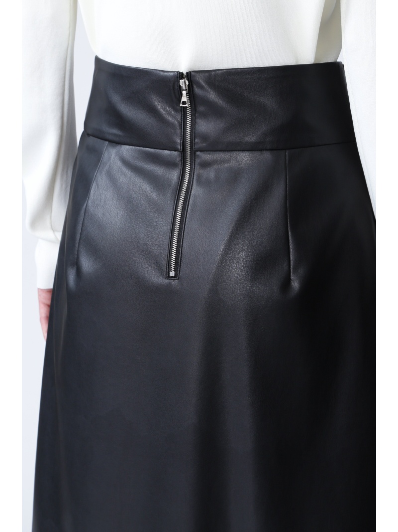フェイクレザースカート ADORE アドーア スカート その他のスカート ブラック[Rakuten Fashion]