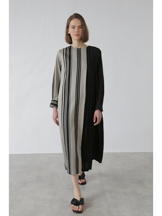 楽天市場】【SALE／50%OFF】ワイドストライプブラックワンピース ADORE 
