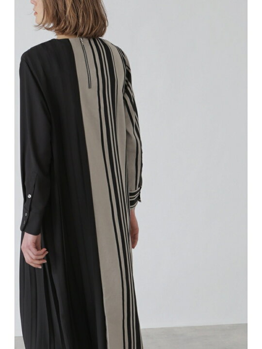 楽天市場】【SALE／50%OFF】ワイドストライプブラックワンピース ADORE 