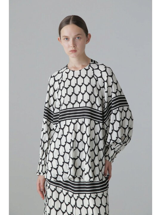楽天市場】【SALE／50%OFF】◇ヘキサゴンプリントブラウス ADORE 