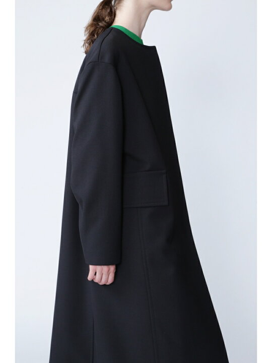 楽天市場】【SALE／50%OFF】ツイルストレッチノーカラーコート ADORE 