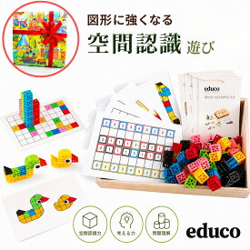 【店内全品P10倍】モンテッソーリ 空間認識力を育てる バーティフィックス・キューブ 4歳 5歳 立体 教育玩具 エデュコ 正規品