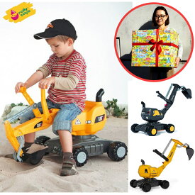 ★楽天ランキング1位獲得 ラッピング可 乗用玩具 コンビカー ロリートイズ ディガー CAT/KOMATSU/VOLVO GREY ショベルカー コマツ ボルボ 車 乗り物おもちゃ 男の子 誕生日 3歳 4歳 5歳 6歳 クリスマス プレゼント人気