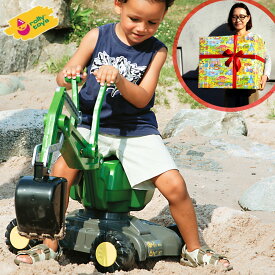 ラッピング可 足けり 乗用玩具 ロリートイズ ディガー JOHN DEERE RT421022 ショベルカー 働く車 動かす 観察する 体験する ごっこ遊び 車 おもちゃ 男の子 キッズ プレゼント 誕生日 3歳 4歳 5歳 6歳 クリスマス 人気 rolly toys