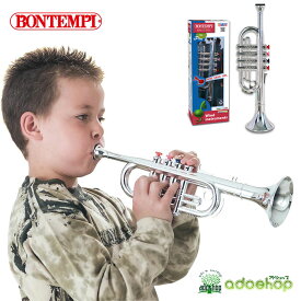 BONTEMPI ボンテンピ シルバートランペット 4keys 37cm 42cm 子供用おもちゃ 楽器 知育玩具 知育楽器 金管楽器