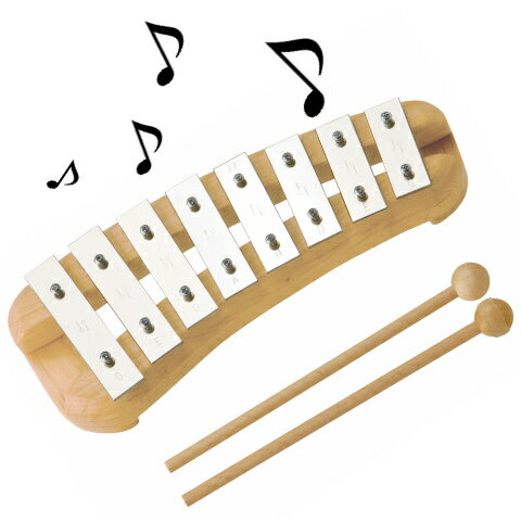 デコアの鉄琴 ペンタ 8音 誕生日 入園プレゼント 音色が綺麗な 本格打楽器 知育玩具 おもちゃ de5700 楽器玩具 楽器 鉄琴 送料無料 在庫あり 2022モデル