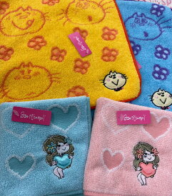 水森亜土ふわふわ「タオルハンカチ」