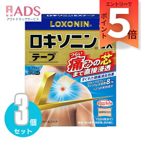 【SS期間限定 当店ポイント5倍】【第2類医薬品】ロキソニンEXテープ21枚入り ≪3セット≫ セルフメディケーション税制対象 [第一三共ヘルスケア]