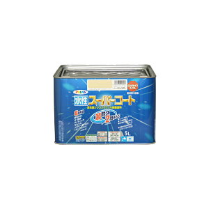 水性スーパーコート 5L ハーベストイエロー アサヒペン 水性塗料 ペンキ
