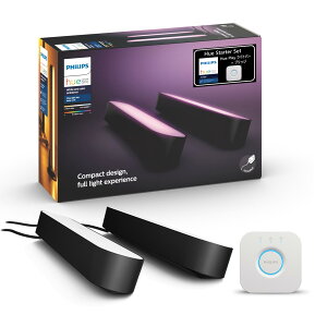 �y�����zPhilips Hue �X�^�[�^�[�Z�b�g �u���b�W + Play ���C�g�o�[ �� �t�B���b�v�X�q���[ �X�}�[�g�Ɩ� �A���N�T�Ή� �}���`�J���[ �d���F �����F 1600���F �X�}�[�g���C�g ���� ���F �X�}�[�g�z