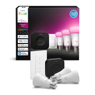 【公式】 Philips Hue スターターセット【スマート電球 E26 75W相当 フルカラー 3個 + ブリッジ プロ + …