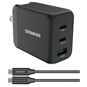 AhebN PD[d 65W 3|[gyUSB-Cx2+USB-AzApple MacBook Air Pro^iPhone17 Air Pro^Google Pixel10 ProȂǍŐVm[gPCX}zΉ Nintendo SwitchΉyPD3.0/GaN (KE) zPD3.0 APD-V065AC2-BK-WH