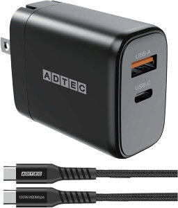 AhebN PD[d 65W 2|[gyUSB-C+USB-AzApple MacBook Air Pro^iPhone17 Air Pro^Google Pixel10 ProȂǍŐVm[gPCX}zΉ Nintendo SwitchΉyPD3.0/GaN (KE) zubNPD3.0 APD-V065AC-BK APD-