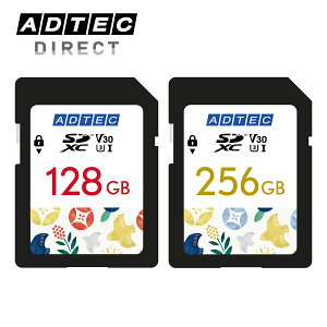 AhebN SDXC 256GB 128GB UHS-I U3 V30  3Nۏ 4K UHD Full HD T|[g ADC-SZTX256G/U3 ADC-SZTX128G/U3