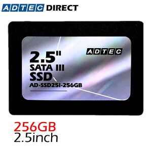 �A�h�e�b�N 2.5�C���` SATA SSD AD-SSD25I�V���[�Y �ő�Ǎ�500MB/s �����T�|�[�g�E3�N�ۏ� 256GB/512GB/1TB