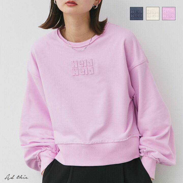 楽天市場】アウトシーム刺繍ロゴスウェットプルオーバー トレンド 