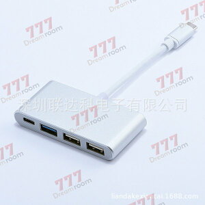 usb type-c �n�u 4�|�[�g PD�[�d�|�[�g���� USB3.0 �^�C�vC USB�R���o�[�^�[ �}���`�|�[�g USB�X�v���b�^�[
