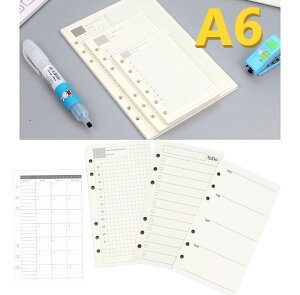 シンプル A6 バイブルサイズ リフィル カレンダー マンスリー ウィークリー デイリー スケジュール帳 todo 手帳 バインダー
