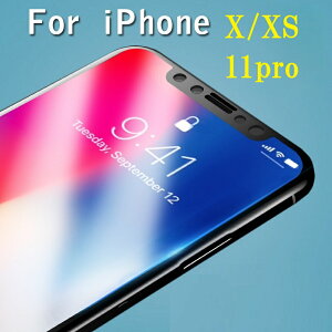 iphoneX / iPhoneXS / iPhone11pro 9H �K���X�t�B���� ��U�h�~ �w��h�~ �C�A�[�� �����ߗ� Clear �t�B����