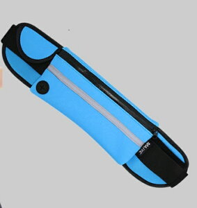 防水 ランニングポーチ ブルー 0-054 メッシュ 揺れにくい ウエストポーチ ウエストバッグ ランニングバック ウォーキング スポーツ