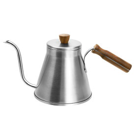 コーヒーポット ドリップポット 900ml IH対応 直火 保温 3〜5人用 細口 おしゃれ 初心者 ステンレス 蓋付き ドリップ コーヒー器具 キャンプ アウトドア ステンレス 北欧 目盛 かわいい ガス火 洗いやすい 黒 銀 ブラック シルバー