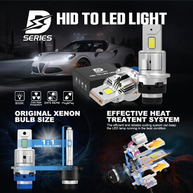 【お試しお買い得価格セール】 D4S LED ヘッドライト 車検対応 ポン付け 爆光 LED D2S LED配線レス 最新 ファン付き 18000lm 35W DC12V 6000K 加工不要 キャンセラー内蔵 1年保証