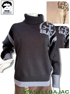 カステルバジャック ゴルフ 長袖ニットプルオーバー CASTELBAJAC SPORT 秋冬 レディース ゴルフウェア ブランド 2025新作秋冬 40代 50代 ミセス アウトレット【送料無料】【お取寄せ可】在庫ありの