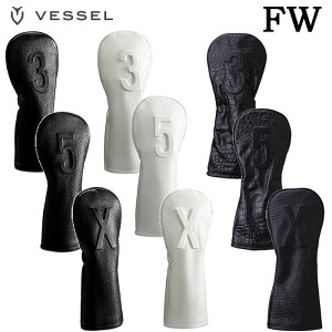 �y�ꕔ���[OK�zVESSEL�i�x�[���jLUX HEADCOVER EMBOSSED �yHC1123�z FW �t�F�A�E�F�C�E�b�h�p�y�����S���t�z