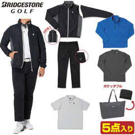 BRIDGESTONEGOLF 2022-2023年 メンズ お楽しみ袋 【FUKU3A-BK】トップス・ボトムセット 福袋【ブリヂストンゴルフ】