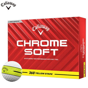 yꕔ[OKzCallaway CHROME SOFT 360° YELLOW STRIPE 2025 {dlSt{[ 1_[Xi12jN[\tg CG[XgCv LEFC