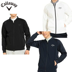 【一部即納OK】Callaway シワポリエステル/裏起毛フルジップスウェット (MENS)【C23217104】 -キャロウェイ-