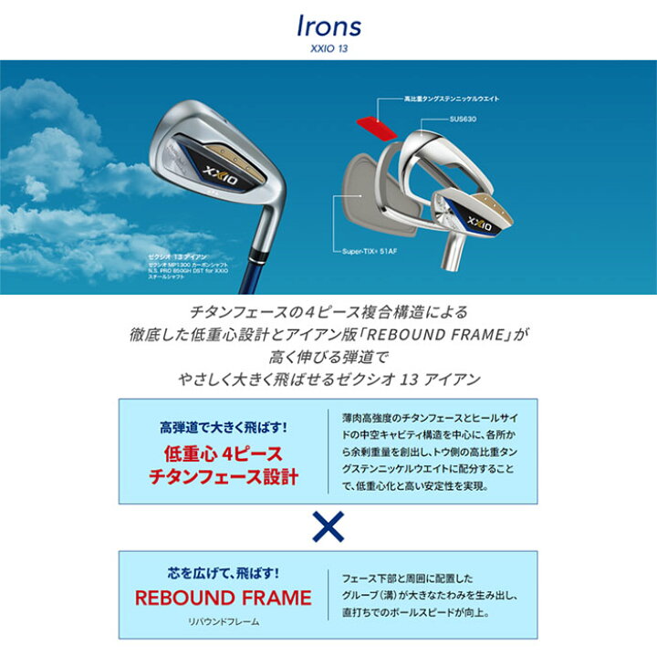 楽天市場】【一部即納OK】ダンロップ -DUNLOP- XXIO 13 アイアン 