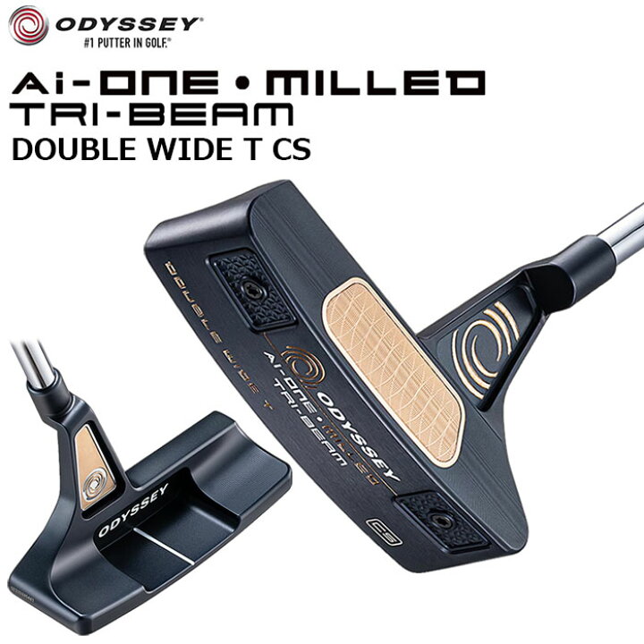 楽天市場】ODYSSEY Ai-ONE MILLED TRI-BEAM DOUBLE WIDE T CS パター 