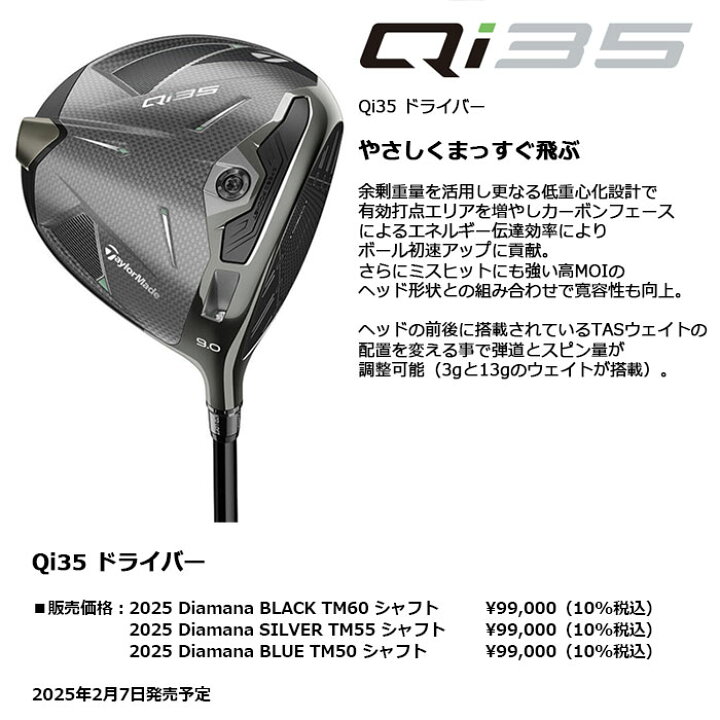 楽天市場】【一部即納OK】TaylorMadeQi35 ドライバー 日本仕様2025 
