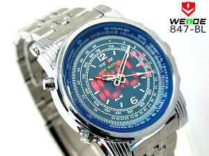 WEIDE ウェイド 【WD-847-B】 ステルスアナデジ◆セイコームーブメント時計【楽ギフ_包装】