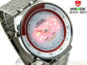 WEIDE ウェイド 【WD-849-WH】 ステルスアナデジ◆セイコームーブメント時計【楽ギフ_包装】【FS】【SS】