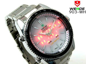 WEIDE ウェイド 【WD-903-WH】 ステルスアナデジ◆セイコームーブメント時計【楽ギフ_包装】【FS】