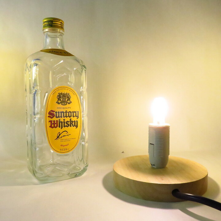 楽天市場】LEDオリジナルボトルランプ テーブルランプ 【SUNTORY 角 