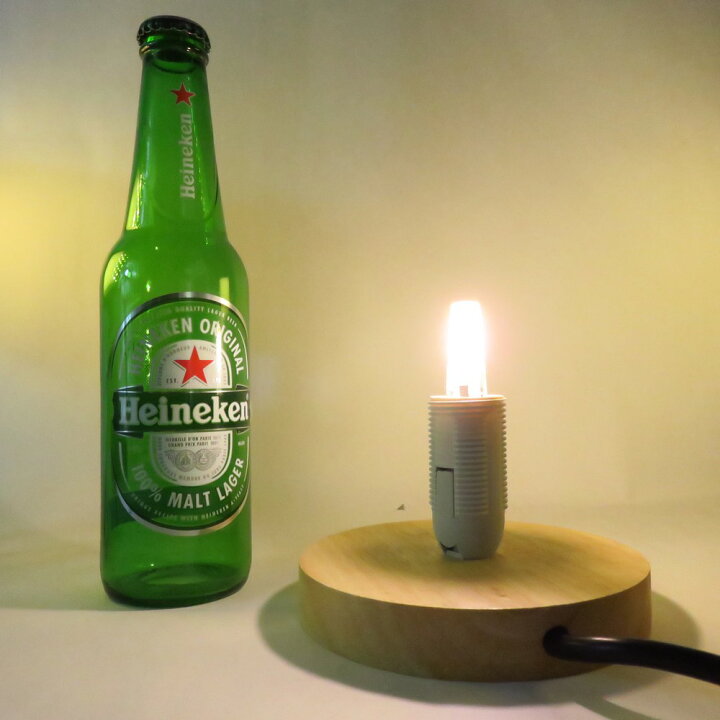 楽天市場】LEDオリジナルボトルランプ テーブルランプ ウッドベース 