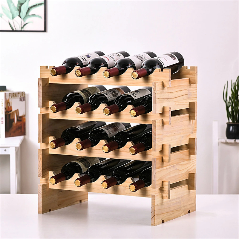 楽天市場】ワインラック 木製 積み重ね式 ホルダー ワイン シャンパン