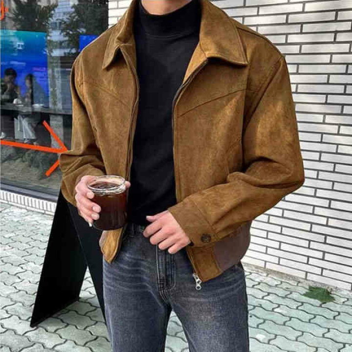 楽天市場】シングルライダース レザージャケット スエード ジャケット  