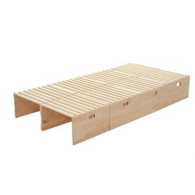 【 ハイタイプ】【パレットベッド×8枚】パレットベッド 天然木 すのこベッド ローベッド 木製 おしゃれ お掃除ロボット対応 分割 ベッドフレーム